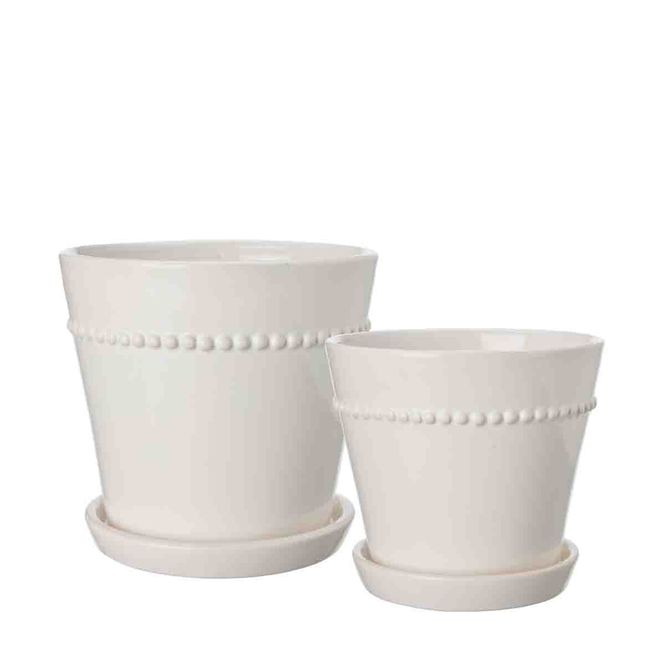 Hovedbilde Frances krukke, hvit 