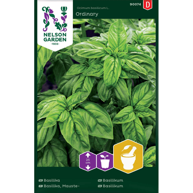 Hovedbilde Basilikum, glattbladet grønn