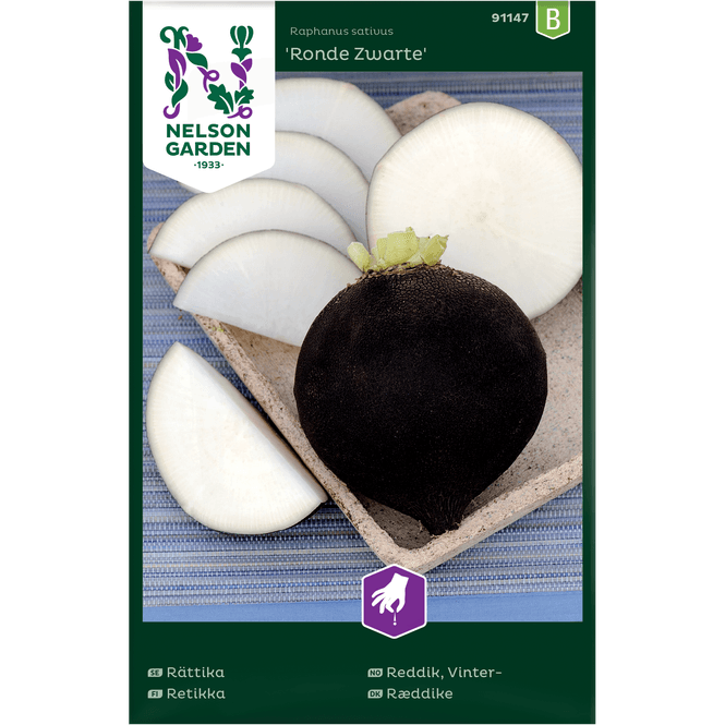 Hovedbilde Vinter-reddik 'Ronde Zwarte'