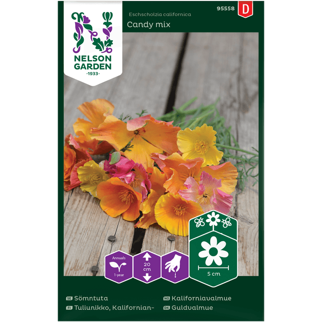 Hovedbilde Kaliforniavalmue 'Candy mix'
