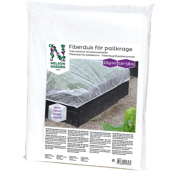 Hovedbilde Fiberduk for pallekarm, med strikk.