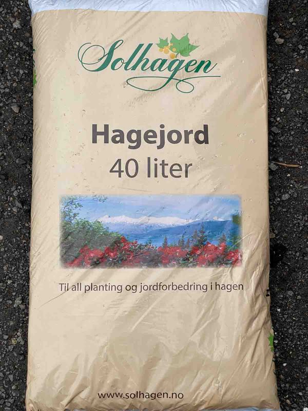 Hagejord, Solhagen 40  liter