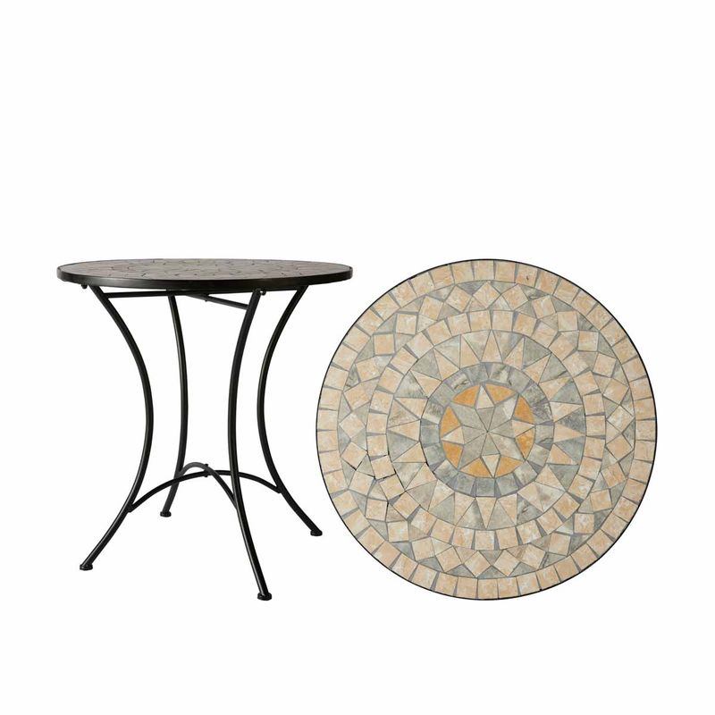 Venice Bord, natur/svart